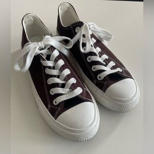 Sincerely Jules Brown Canvas Low Top Sneakers Size 8M